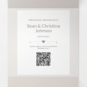 スペシャル結婚の3つ折り写真の追加のお知らせ 三つ折り案内状 (内部中)