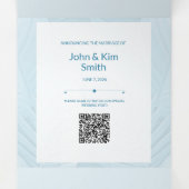 スペシャル結婚の3つ折り写真の追加のお知らせ 三つ折り案内状 (内部中)