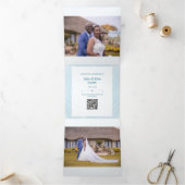 スペシャル結婚の3つ折り写真の追加のお知らせ 三つ折り案内状 (内部)