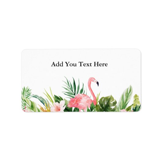 スペシャル1 – 熱帯フラミンゴ ラベル (正面)
