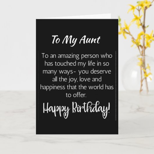 「スペシャル」おばさんの誕生日 カード (黄色い花)