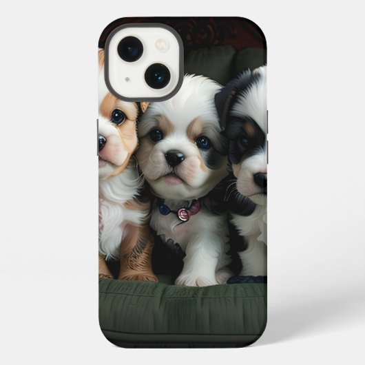 スペシャル かわいい 子犬 2 iPhoneケース (裏面)