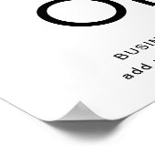 スペシャル・オファーlブラック&ホワイト最終セール割引 ポスター (角)