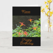 スペシャル*姪*誕生日カード カード (黄色い花)