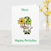 スペシャル*姪*誕生日カード カード (黄色い花)