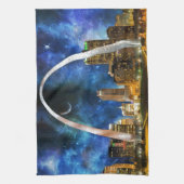 スペシーセントルイスのスカイライン キッチンタオル (縦)