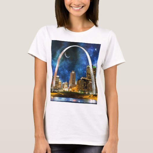 スペシーセントルイスのスカイライン Tシャツ (正面)