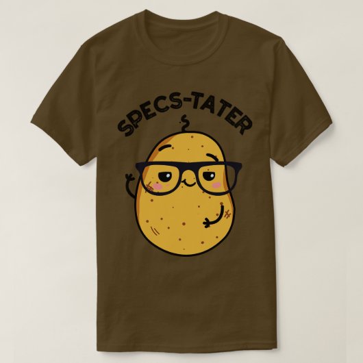 スペスタータおもしろいーポテトスペクタクルパン Tシャツ (デザイン正面)