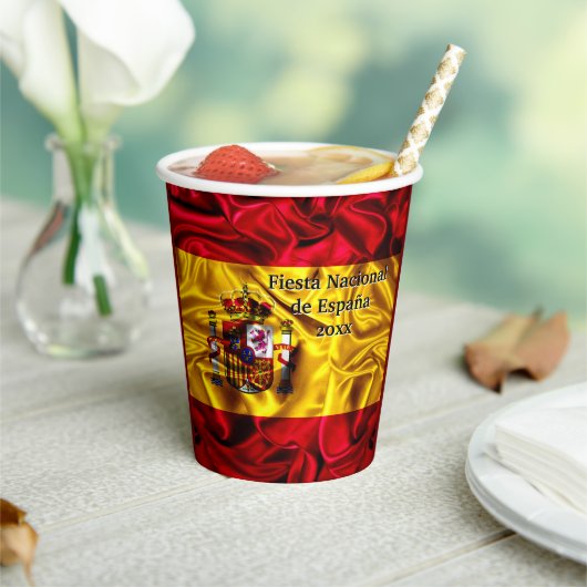 スペスペインのインヒスパニックの日 紙コップ (インサイチュ)