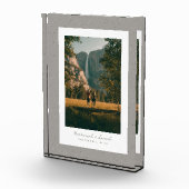 スペックルシンプルフレーム素朴な灰色のアウトドア写真 フォトブロック (右)