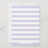 スペックルトエッグイースター招待状 – ラベンダー 招待状 (裏面)