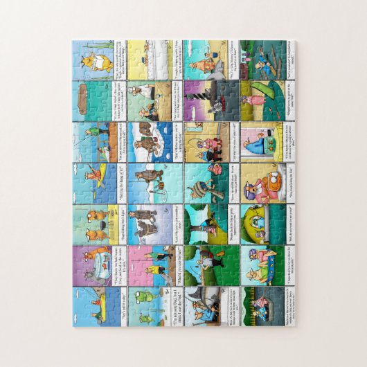 スペッチおもしろいクルス魚釣りユーモアパズル ジグソーパズル (縦)