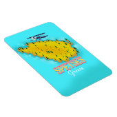 スペッツギリシャ島地図と旅行のポスター マグネット (右側)