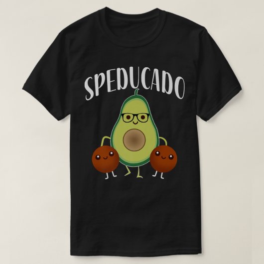 スペドゥカドスペ先生特別教育おもしろいアボ Tシャツ (デザイン正面)