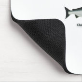 スペリオル湖のチヌック(王)のサケ マウスパッド (コーナー)