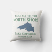 スペリオル湖の北の海岸 クッション (裏面)