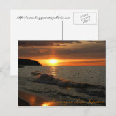 スペリオル湖の夕べ ポストカード (正面/裏面)