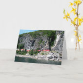 スペリオル湖沿いの列車 カード (黄色い花)