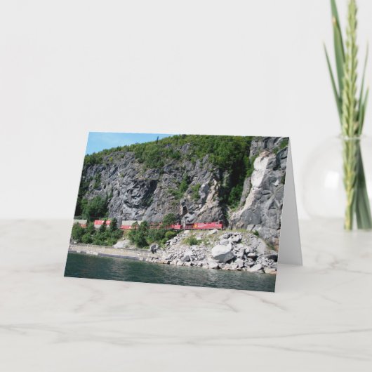 スペリオル湖沿いの列車 カード (正面)