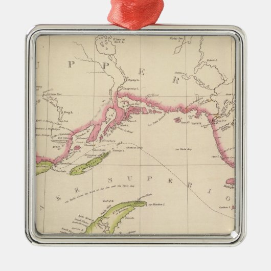 スペリオル湖 メタルオーナメント (正面)