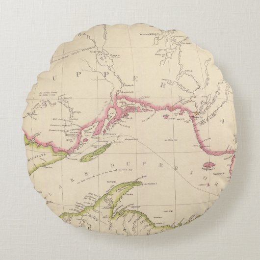 スペリオル湖 ラウンドクッション (正面)