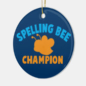 スペリングコンテストのチャンピオン セラミックオーナメント (左)