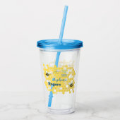 スペリングコンテストのパーソナライズなコップ アクリルタンブラー (裏面)