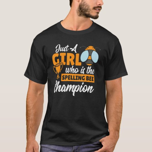 スペリングビーガール競合スペラーワードおたくSp Tシャツ (正面)
