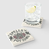 スペルとオプション ストーンコースター (横)