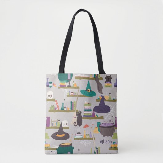 スペルキャスターシェルフウィッチハロウィーン トートバッグ (正面)