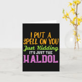 スペルジャストハルドルおもしろいナースハロウィーンRn I カード (黄色い花)