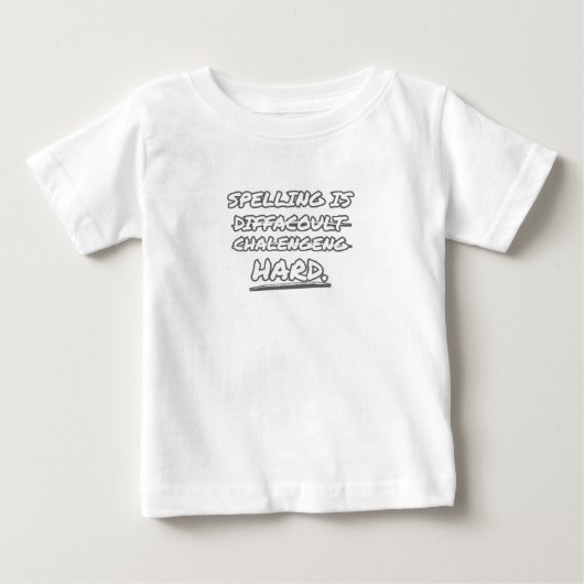 スペルチェック懸命 ベビーTシャツ (正面)