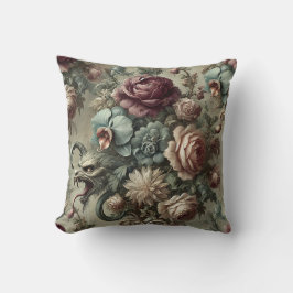 スペルハウンド – ゴシックフローラバロック装飾用クッション クッション