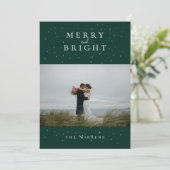 スペルバウンドウィンターエメラルドフォトホリデーカード シーズンカード (スタンド正面)