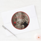 スペルバレンタインヴィンテージ ラウンドシール (封筒)