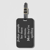 スペルミスではないアクションでユーザーを判断 ラゲッジタグ (正面縦)