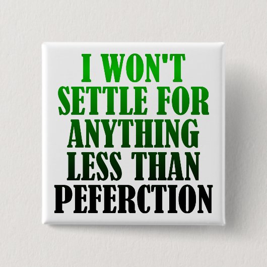 スペルミスの完おもしろい了ボタンバッジピン 缶バッジ (正面)