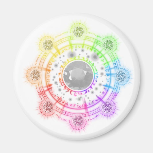 スペルリングや輪ライトマグネット マグネット (正面)