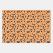 スペル不気味ルハロウィーン子供の誕生日パーティー ラッピングペーパーシート (正面)