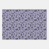 スペル不気味ルハロウィーン子供の誕生日パーティー ラッピングペーパーシート (正面3)