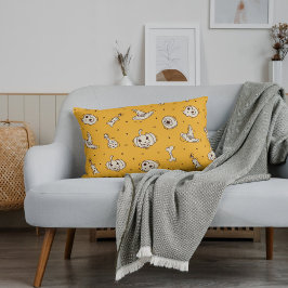 スペル&スケルトンハロウィーン装飾用クッション ランバークッション