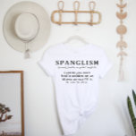 スペンおもしろいグ定義 |英スペインの語 Tシャツ<br><div class="desc">スペイン笑わされる語に対する真の定義を話示す。英語と英語のスペインの有名な組み合わせ誰もが学新しい言語（特にエスパニョール）は、このシャツを鑑賞でユーモアのあるきる。"いいえ彼女のパラブラ。" "マジでコンスモのサイコロは？".私たちはそこにいた権利は？あなたのリスト上の誰でも語学学習者のための完璧な贈り物。自分のためか！デザインの右側カスタムにある[このデザインテンプレートを編集する]ボックスまたは青い[文字を編集すクリックる]ボタンを使用しての配置を行うと、フォントと色を変更しカスタマイズて、このデザインに追加の情報や画像を追加します。調整もし品(サンキューカード等)が必要な場合は連絡ご注文をカスタムお願い。****注文カスタムの場合は、カートにこの商品を置かないこと。代わりに、電子メールでリクエストをlauralise@iyhtvdesigns.comに送る商品へのリンクが利用可能になった時点で電子メールで送信される。そのリンクを使用して注文を行うことができる。48時間まで許可して。</div>