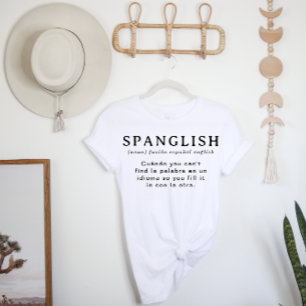 スペンおもしろいグ定義 英スペインの語 Tシャツ