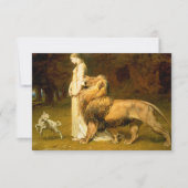 スペンサーズのUnaとLion妖精の国Queene - Riviere サンキューカード (正面)