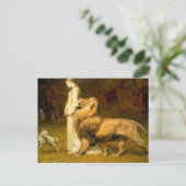 スペンサーズのUnaとLion妖精の国Queene - Riviere ポストカード (スタンド正面)