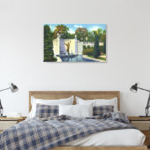 スペンサートラスク記念噴水ビュー キャンバスプリント (インサイチュ (寝室))