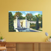 スペンサートラスク記念噴水ビュー キャンバスプリント (インサイチュ (リビング))