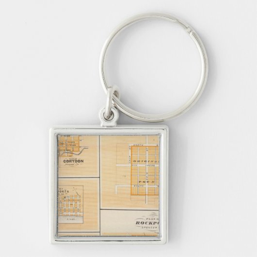 スペンサー社ロックポート計画とエバートン キーホルダー (正面)