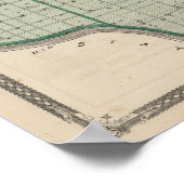 スペンサー郡の地図 ポスター (角)