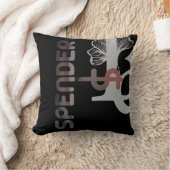 スペンダーピロー抽象芸術内装デコーブラックパウダー クッション (ブランケット)